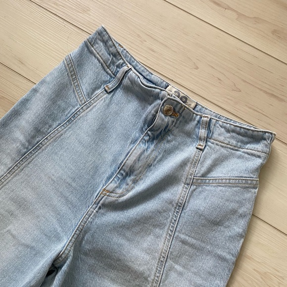 Free People Florence High Rise Flared Leg Stretch Denim Jeans, Womens Size 6 - Picture 4 of 14